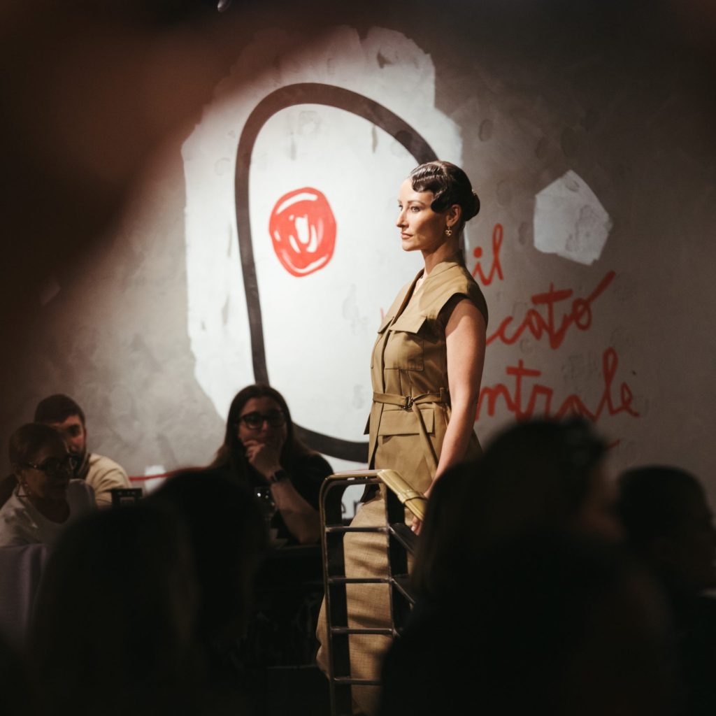 fashion show at il mercato centrale for melbourne fashion week