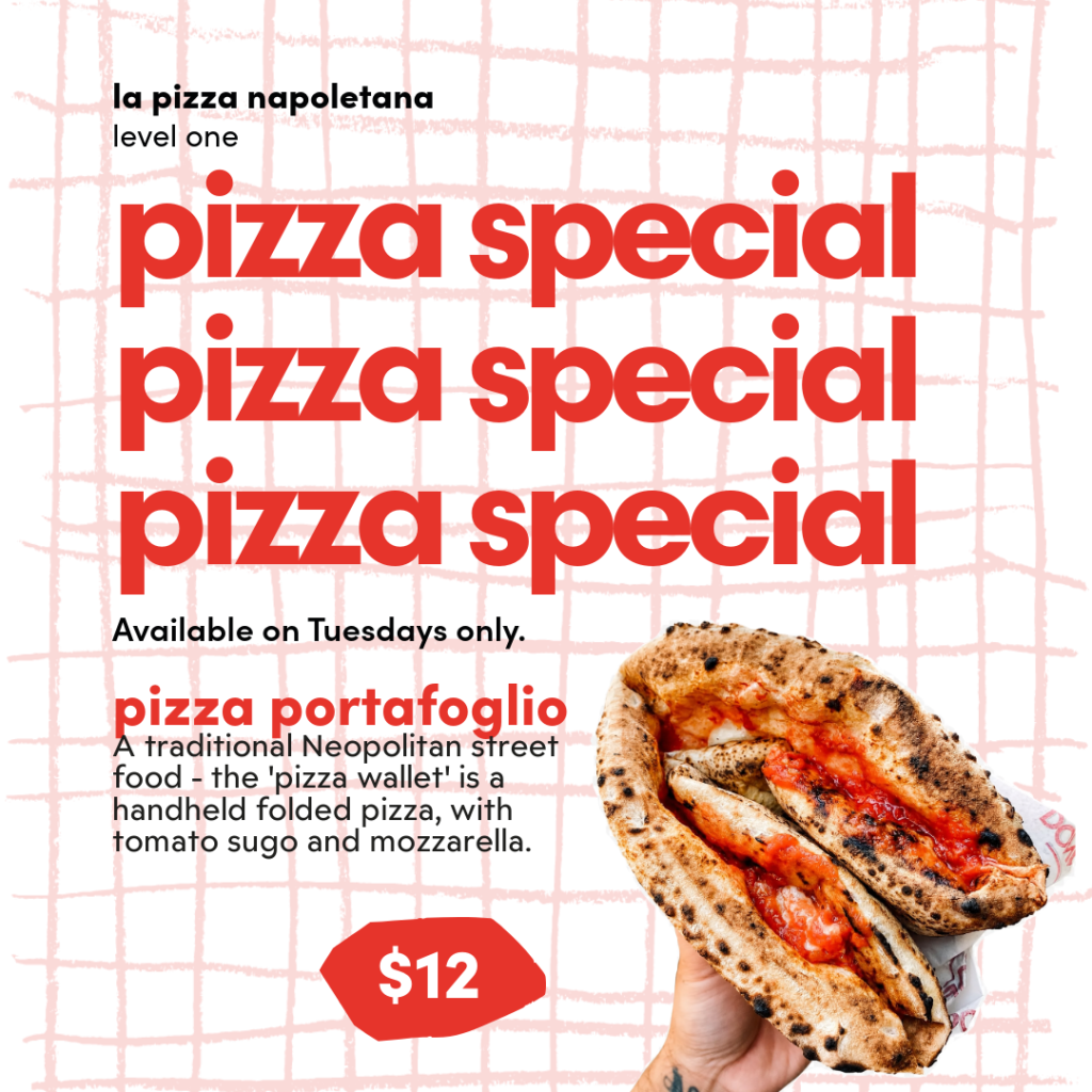 $12 pizza portafoglio tuesday special at mercato centrale melbourne